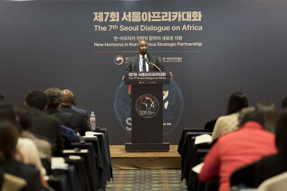 Gideon Nimako at the 7th Seoul Dialogue on Africa roundtable